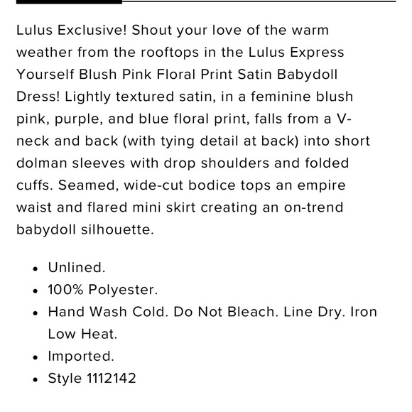 SOLD 🚫🚫🚫 BRAND NEW Lulus dress - Picture 5 of 5